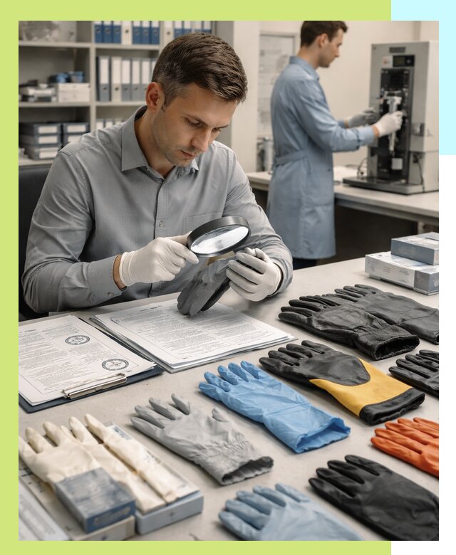 Сертификация перчаток и средств защиты продукции в Юрге