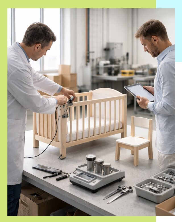 Сертификация детской мебели и проверка безопасности в Юрге