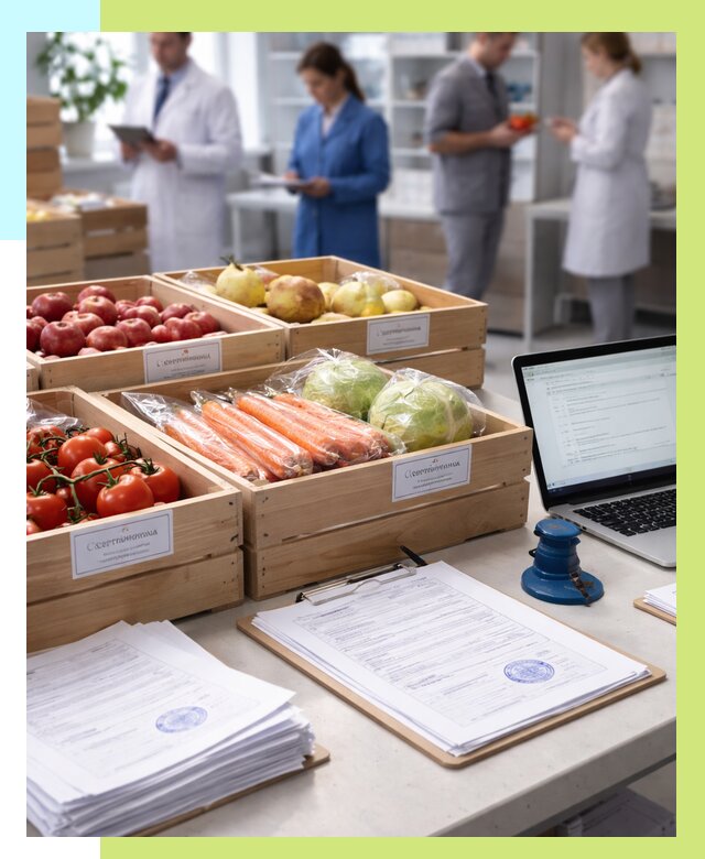 Сертификация овощей и фруктов в Юрге от 9092 р. | Алешин-Юрг
