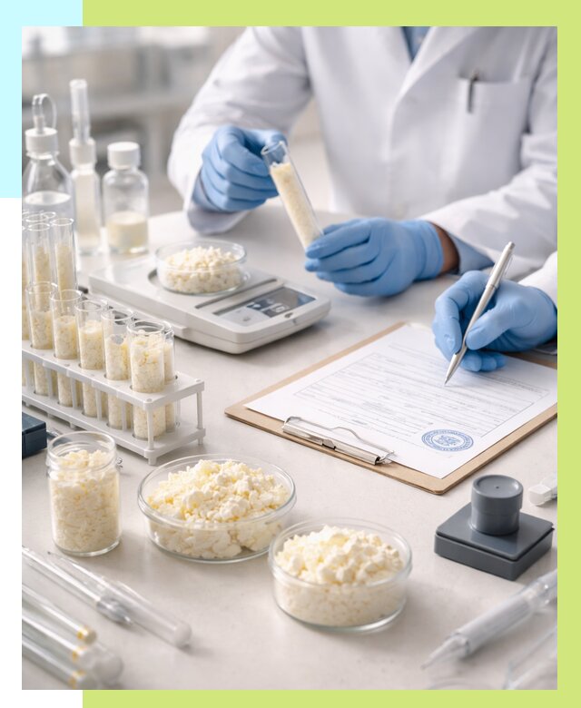 Сертификация творога в Юрге от 12835 р. под ключ | Алешин-Юрг