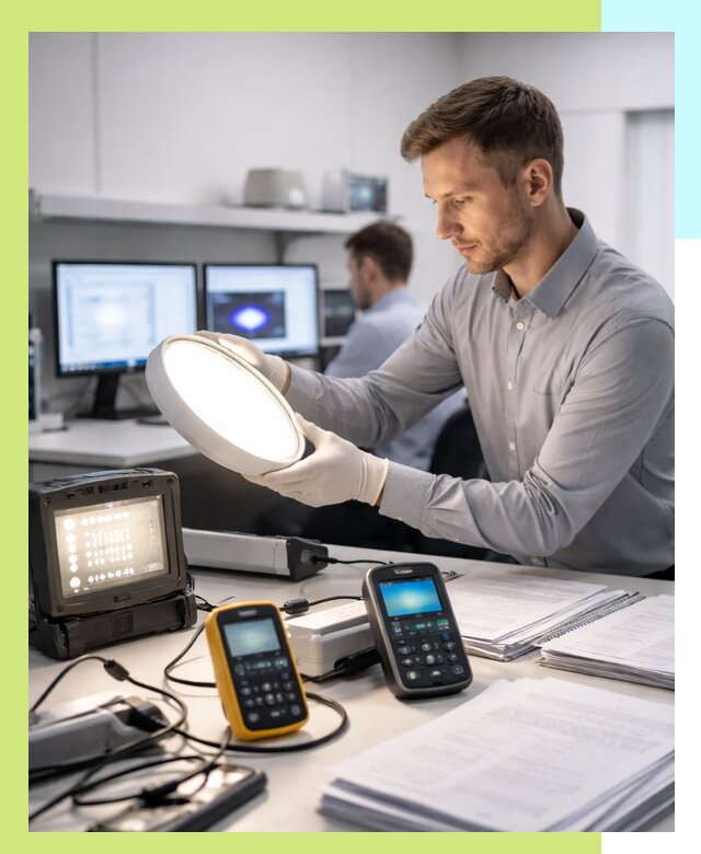 Сертификация светильников в Юрге: испытания и оформление