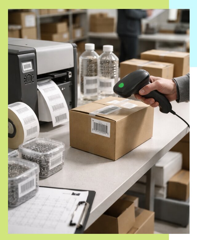 Штрихкодирование продукции и маркировка для продажи в Юрге