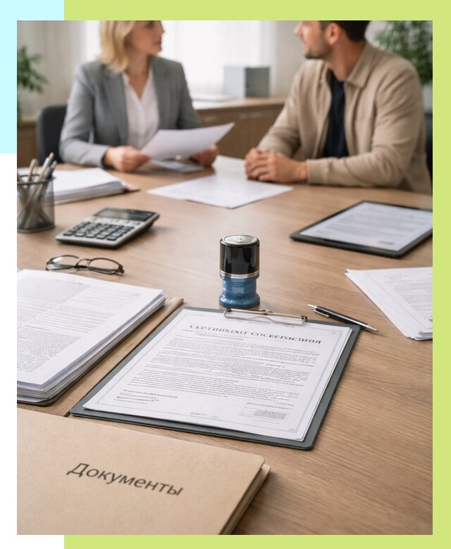 Сертификат соответствия на продукцию в Юрге от 16044 р.|Алешин-Юрг