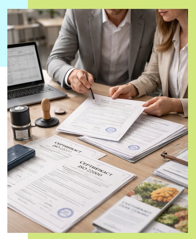 Сертификат ISO 22000 в Юрге от 42784 р. под ключ | Алешин-Юрг