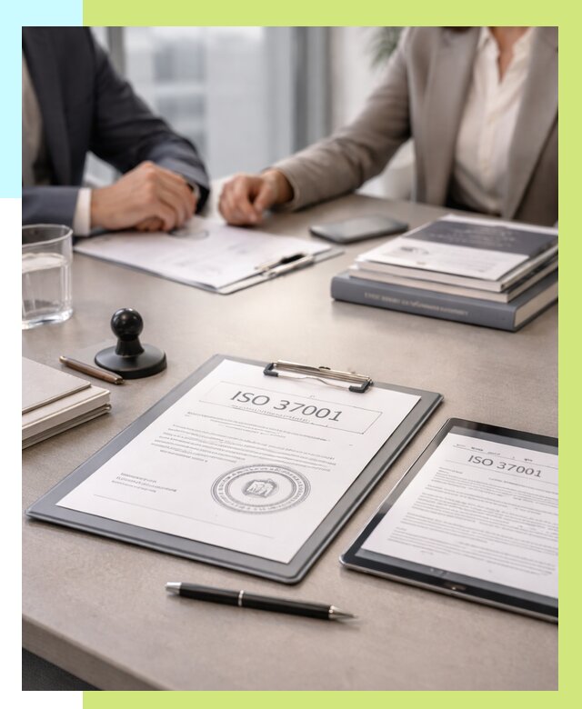 Сертификат ISO 37001 в Юрге оформить от 128352 р. Алешин-Юрг